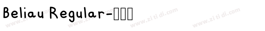 Beliau Regular字体转换